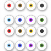 Basooky Colorful Eyeball Sticker (Voorkant)