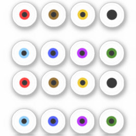 Basooky Colorful Eyeball Sticker