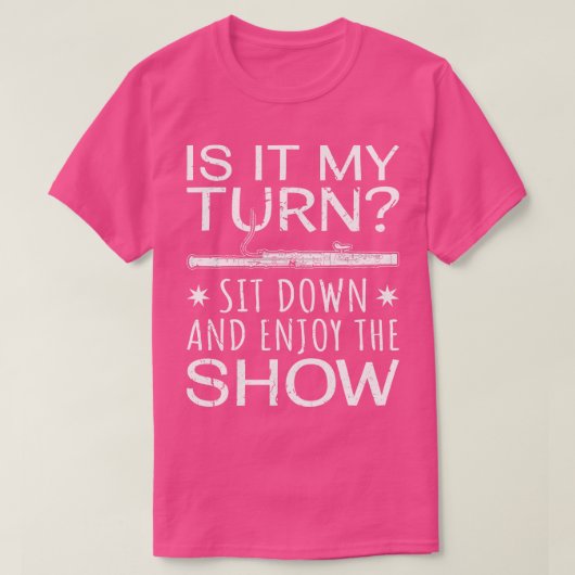 Basoon Show Basoonist Basson Speler T-shirt (Design voorkant)