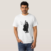 Baspeler Muzikant T-shirt (Voorkant volledig)