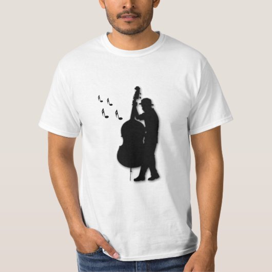 Baspeler Muzikant T-shirt (Voorkant)