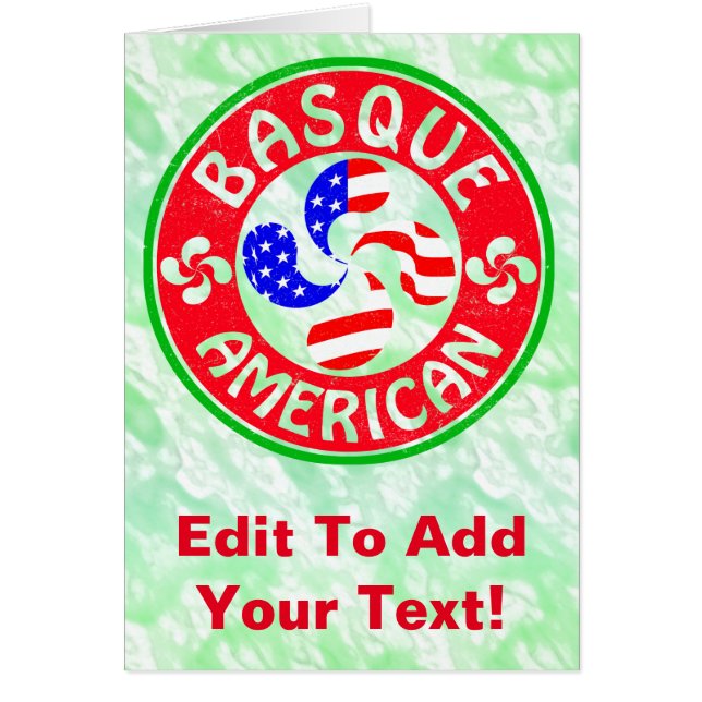 Basque American Euskara Lauburu Cross (Voorkant)