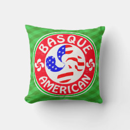 Basque American Euskara Lauburu Cross Kussen
