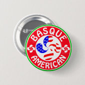 Basque American Euskara Lauburu Cross Ronde Button 5,7 Cm (Voorkant /achterkant)