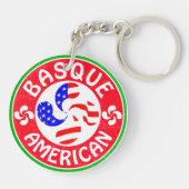 Basque American Euskara Lauburu Sleutelhanger (Achterkant)