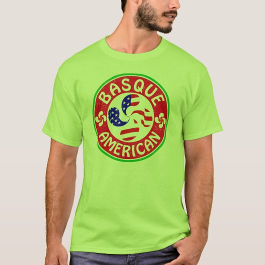 Basque American Euskara Lauburu T-shirt (Voorkant)