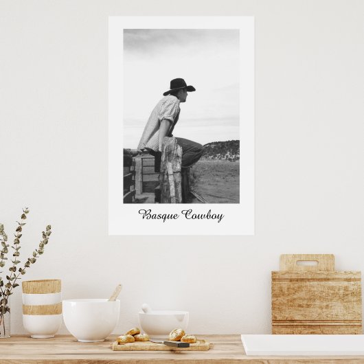 Basque Cowboy Poster (Keuken)