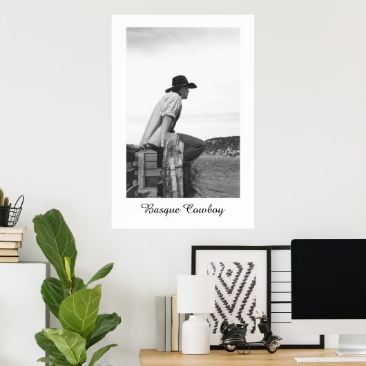 Basque Cowboy Poster (Thuiskantoor)