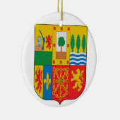 BASQUE* EUSKADI Aangepaste kerstversiering Keramisch Ornament (Rechts)