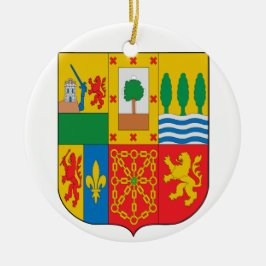 BASQUE* EUSKADI Aangepaste kerstversiering Keramisch Ornament