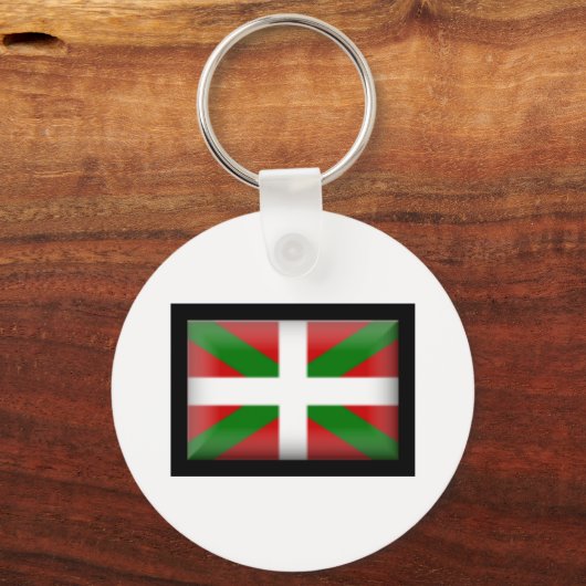 Basque Flag País Vasco Sleutelhanger (Voorkant)