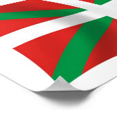 Basque Mensen Vlag Poster Print (Hoek)