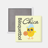 Básquetbol Chica Magneet (Voorkant / Achterkant)