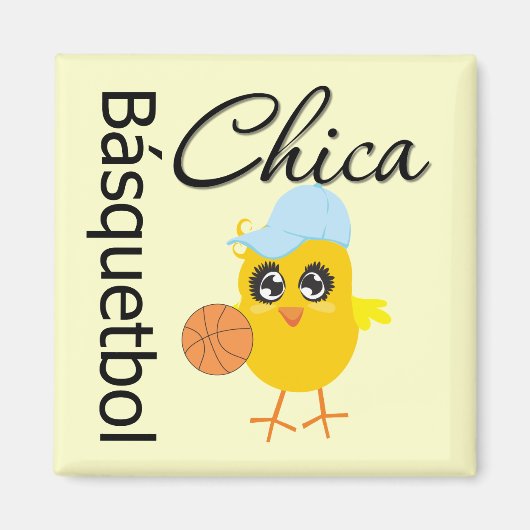 Básquetbol Chica Magneet (Voorkant)