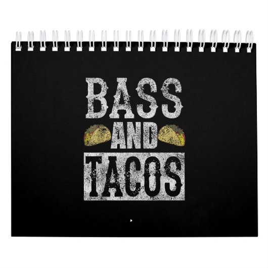 Bass And Tacos Funny Taco Bass Guitar Kalender (Hoes)