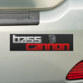 Bass Cannon Bumpersticker (Op auto)