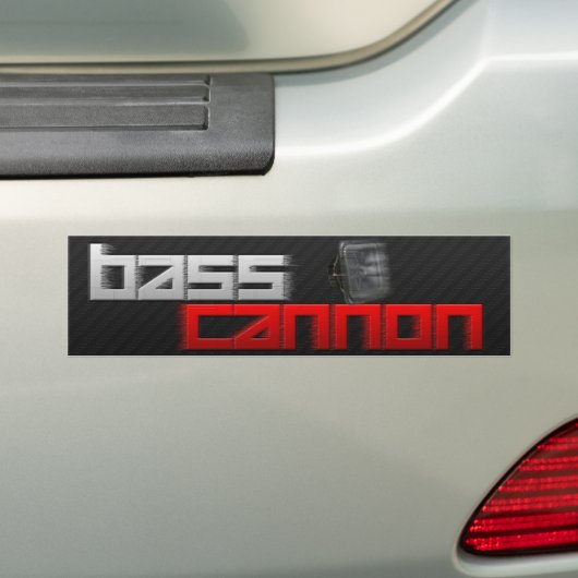 Bass Cannon Bumpersticker (Op auto)