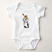 Bass Cat Baby Groei Romper (Voorkant)