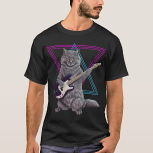 Bass Cat- Rockband kat speelt basgitaar T-shirt