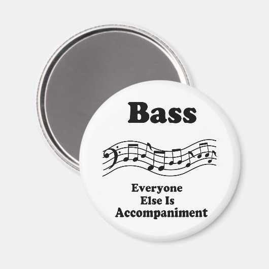 Bass Choir Gift Magneet (Voorkant / Achterkant)
