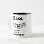 Bass Choir Gift Tweekleurige Koffiemok (Voorkant links)