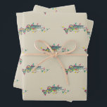 Bass Christmas Wrapping Paper<br><div class="desc">Bass vis met kerstverlichting inpakpapier</div>