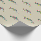 Bass Christmas Wrapping Paper Cadeaupapier (Hoek)