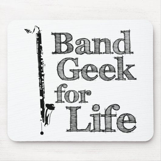 Bass Clarinet Band Geek Muismat (Voorkant)