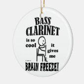 Bass Clarinet, Brain Freeze Keramisch Ornament (Links)