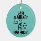 Bass Clarinet, Brain Freeze keramische siervoorwer Keramisch Ornament (Links)