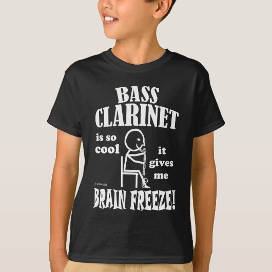 Bass Clarinet, Brain Freeze T-shirt (Voorkant)
