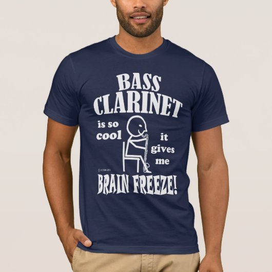 Bass Clarinet, Brain Freeze T-shirt (Voorkant)