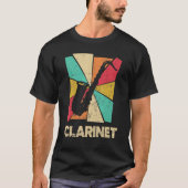 Bass Clarinet Clarinetist Clarinet Player Silhouet T-shirt (Voorkant)
