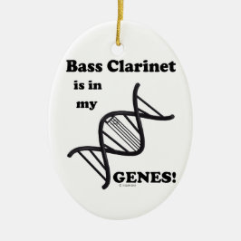 Bass Clarinet in mijn genen Keramisch Ornament