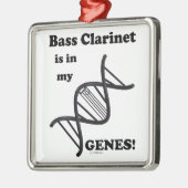 Bass Clarinet in mijn genen Metalen Ornament (Links)