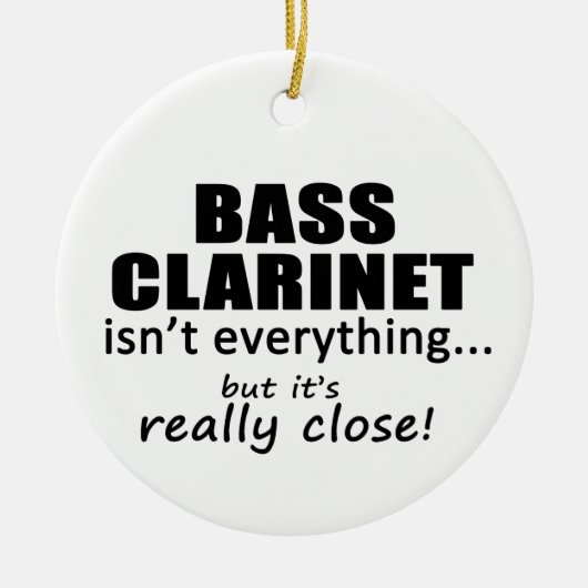 Bass Clarinet is niet alles Keramisch Ornament (Voorkant)