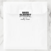 Bass Clarinet is niet alles Vierkante Sticker (Tas)