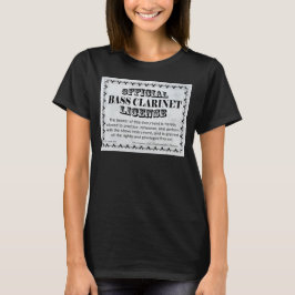 Bass Clarinet-licentie T-shirt