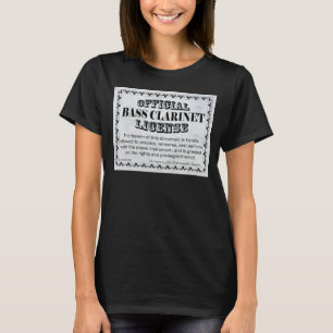 Bass Clarinet-licentie T-shirt