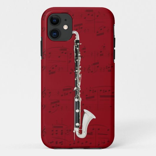 Bass Clarinet & muziektelefoon draagtas. Kies kleu Case-Mate iPhone Case (Achterkant)