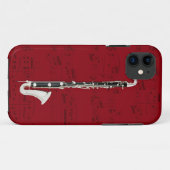 Bass Clarinet & muziektelefoon draagtas. Kies kleu Case-Mate iPhone Case (Achterkant (horizontaal))
