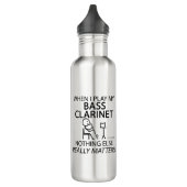Bass Clarinet niets anders telt Waterfles (Links)