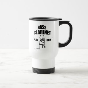 Bass Clarinet Play Boy Travel Mug Reisbeker