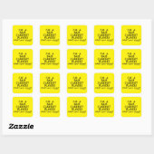Bass Clarinet Player Pardon Square Sticker (Vel)