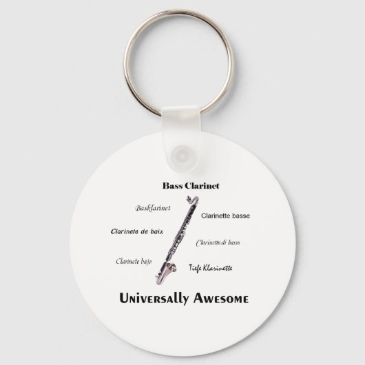 Bass Clarinet Sleutelhanger (Voorkant)