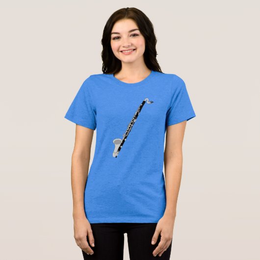 Bass Clarinet Tri-Blend Shirt (Voorkant volledig)