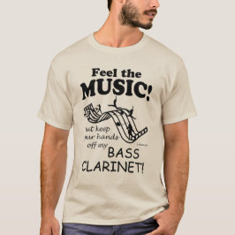 Bass Clarinet voelt de muziek T-shirt