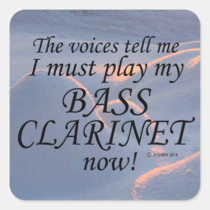 Bass Clarinet Voices zegt dat Square Sticker moet