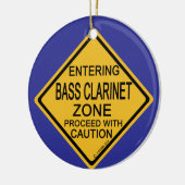 Bass Clarinet Zone invoeren Keramisch Ornament (Links)
