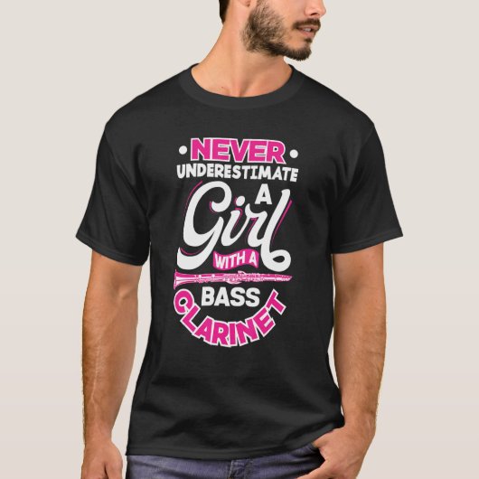 Bass Clarinetist Clarinet Player Female C T-shirt (Voorkant)